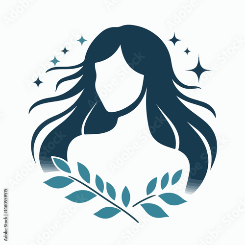 silhouette woman vector illustration