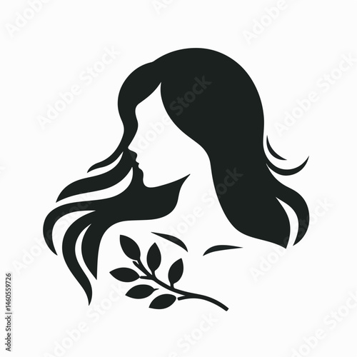 silhouette woman vector illustration