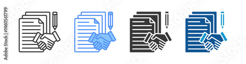 Binding Contract Multistyle Icon Sheet
