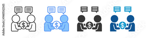 Negotiation Multistyle Icon Sheet