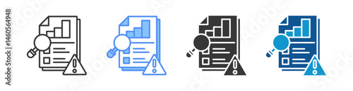 Risk Assessment Multistyle Icon Sheet