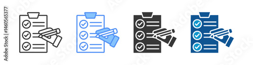 Evaluation Multistyle Icon Sheet