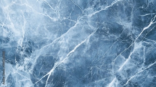 Natural steel blue marble texture seamless polished tile surface in flat lay with cold tone veins and soft patterns 