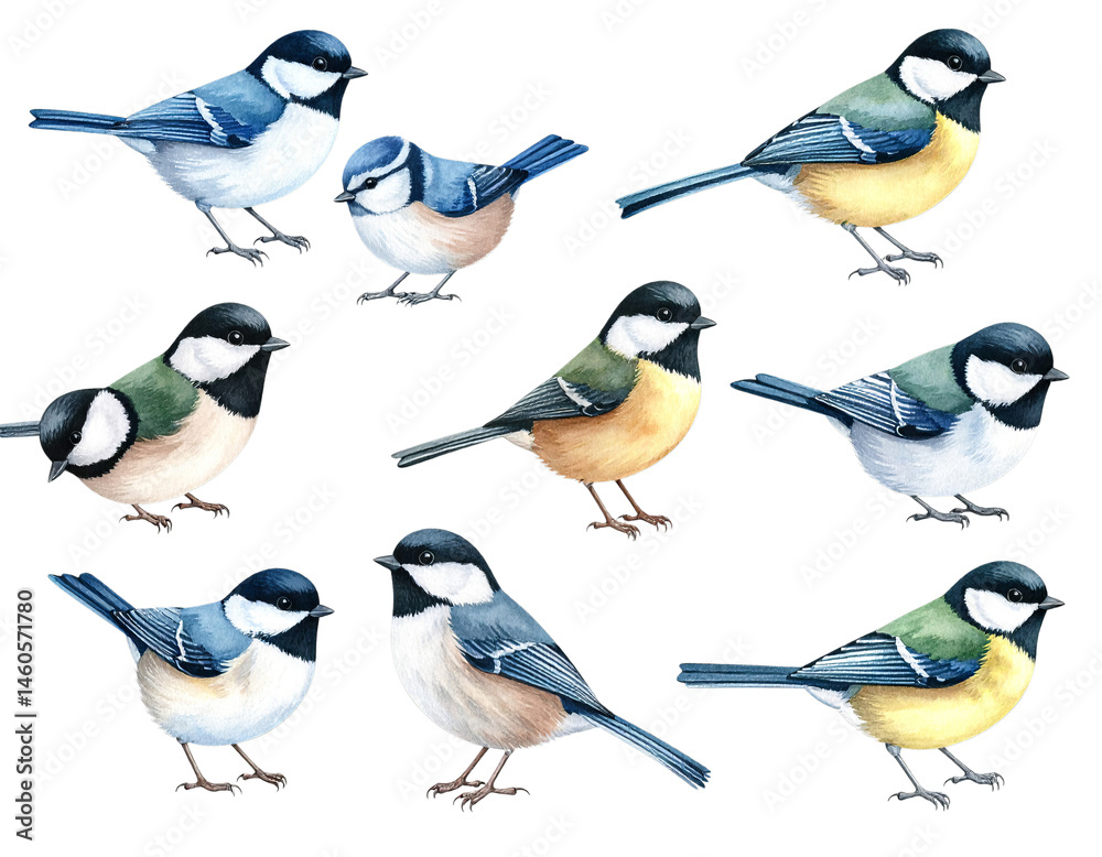 Fototapeta premium collection of birds