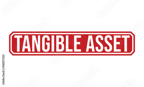 TANGIBLE ASSET rubber stamp on white background. TANGIBLE ASSET Stamp.