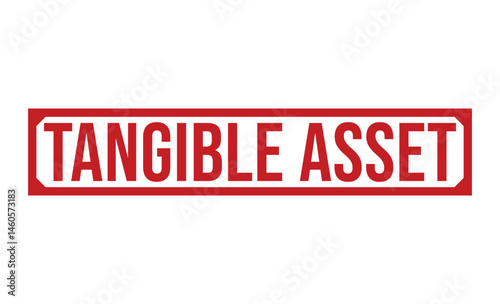 TANGIBLE ASSET rubber stamp vector illustration on white background