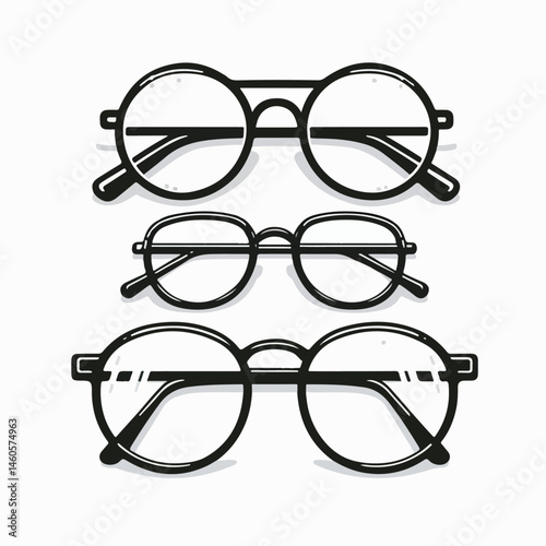 glasses vector illustration