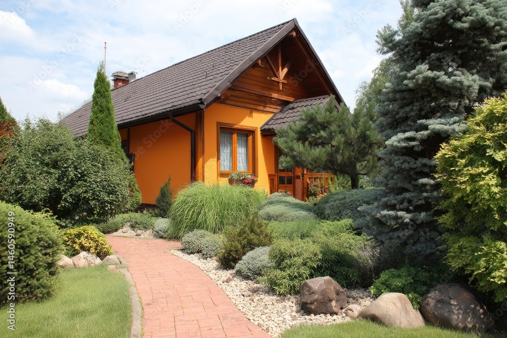 Serene Home Nestled in Lush Greenery A Peaceful Retreat in Nature. Serene Home Nestled in Lush Greenery A Peaceful Retreat in Nature.