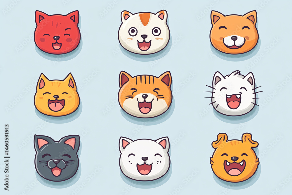 Fototapeta premium Emoji Emoticon Design