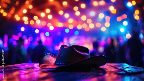 Cowboy Hat at a Vibrant Concert
