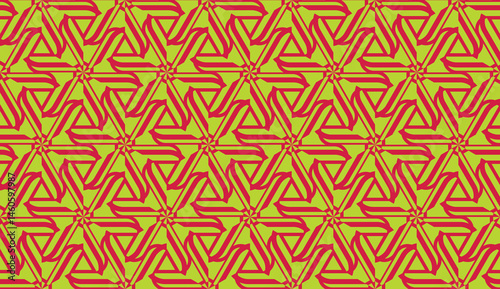 Original interior background in triangles style. Curved line. Vector illustration. For modern interior design, fashion print.
