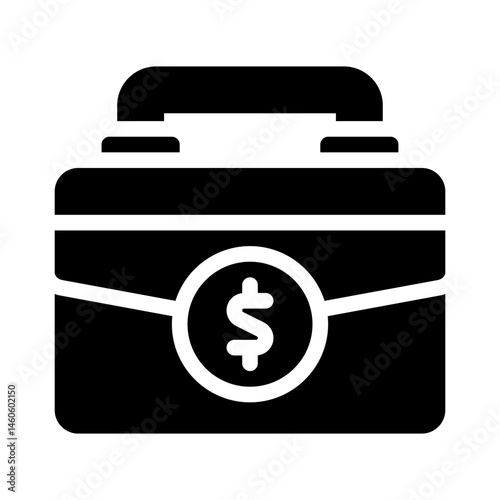briefcase glyph icon