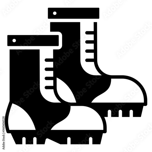 Boots mixed color icon