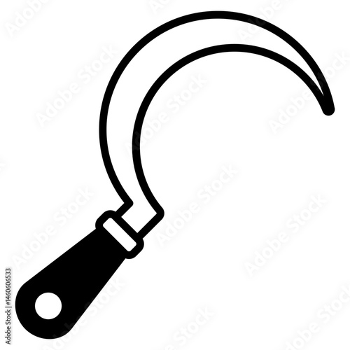 Sickle mixed color icon
