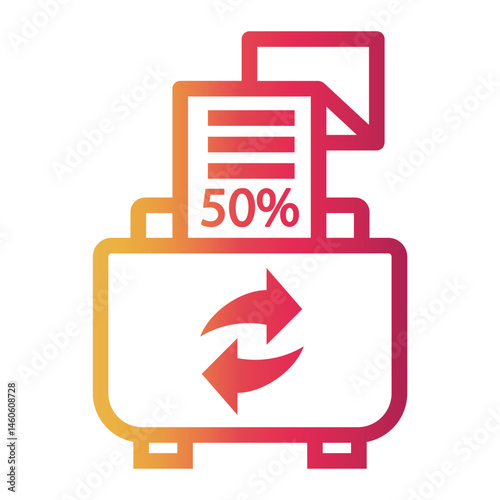 digital Line Gradient Icon