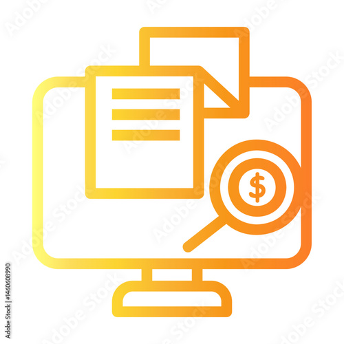 digital Line Gradient Icon