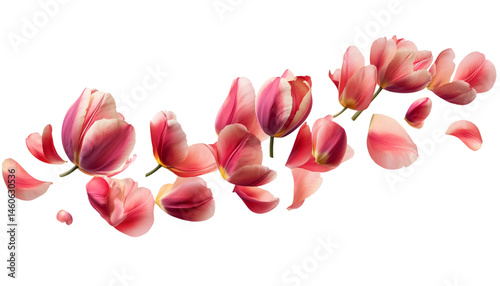 spring lilac tulip floral element white backdrop png

