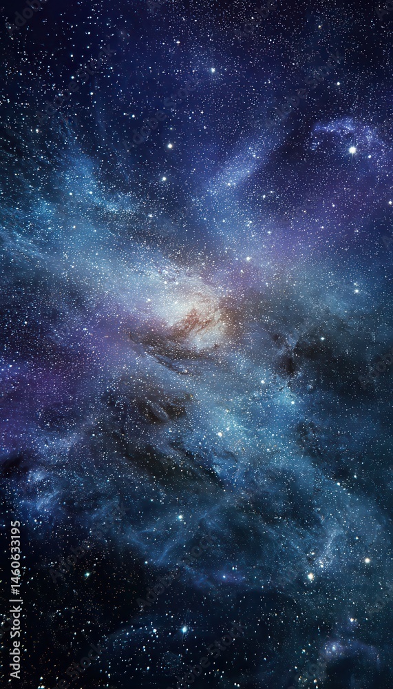 Fototapeta premium underwater space galaxy background photo.