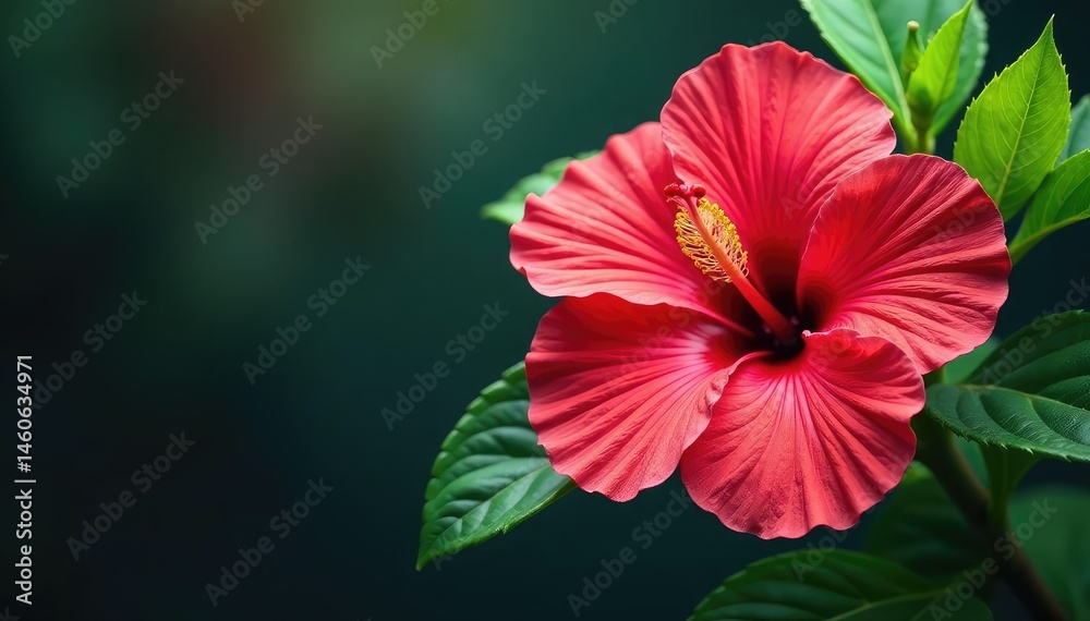 custom made wallpaper toronto digitalIntricate hibiscus blooms, vibrant petals, lush leaves , elegance, bloom