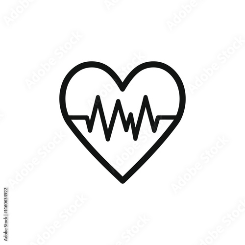 heart and heartbeat symbol