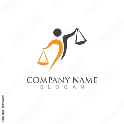 justice law Logo Template