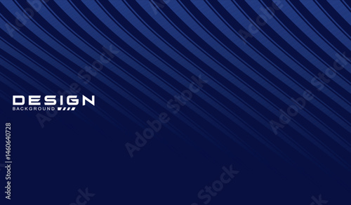 Premium background design with diagonal dark blue stripes pattern. Vector horizontal template for digital lux business banner, contemporary formal invitation, luxury voucher, prestigious gift certific