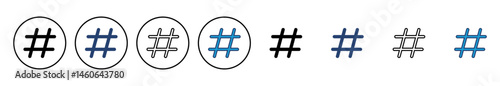 Hashtag icon vector. hashtag symbol