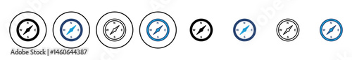 Compass icon vector. arrow compass icon vector