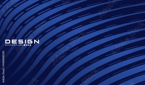Premium background design with diagonal dark blue stripes pattern. Vector horizontal template for digital lux business banner, contemporary formal invitation, luxury voucher, prestigious gift certific