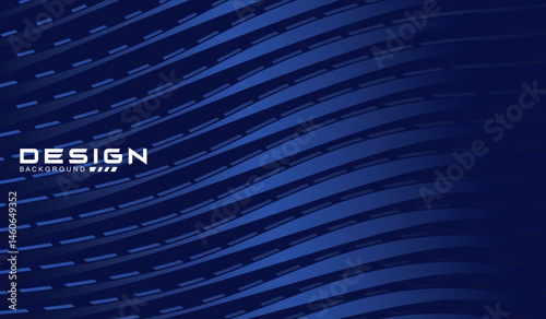 Premium background design with diagonal dark blue stripes pattern. Vector horizontal template for digital lux business banner, contemporary formal invitation, luxury voucher, prestigious gift certific