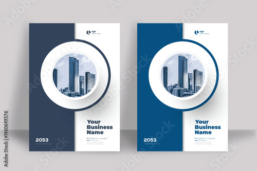 Modern A4 Corporate Cover Design Template