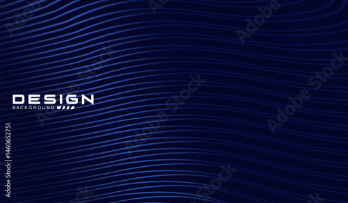 Premium background design with diagonal dark blue stripes pattern. Vector horizontal template for digital lux business banner, contemporary formal invitation, luxury voucher, prestigious gift certific