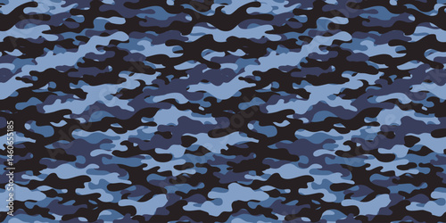 Camouflage background. Seamless pattern.Vector. 迷彩パターン テクスチャ 背景素材