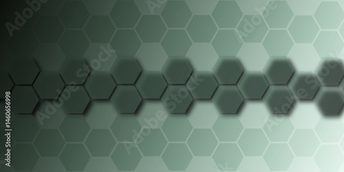 Abstract 3D background with a seamless geometric hexagon pattern resembling a technology honeycomb structure