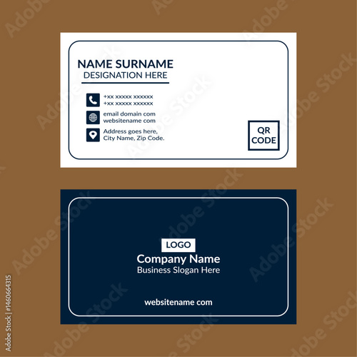 Modern Business Card Design. Luxurious Template Display for Promotion.