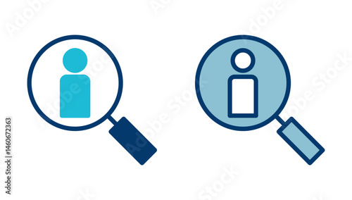 Hiring icon vector isolated on white background. Human resources concept. Recruitment. Search job vacancy icon. Hire. Find people icon