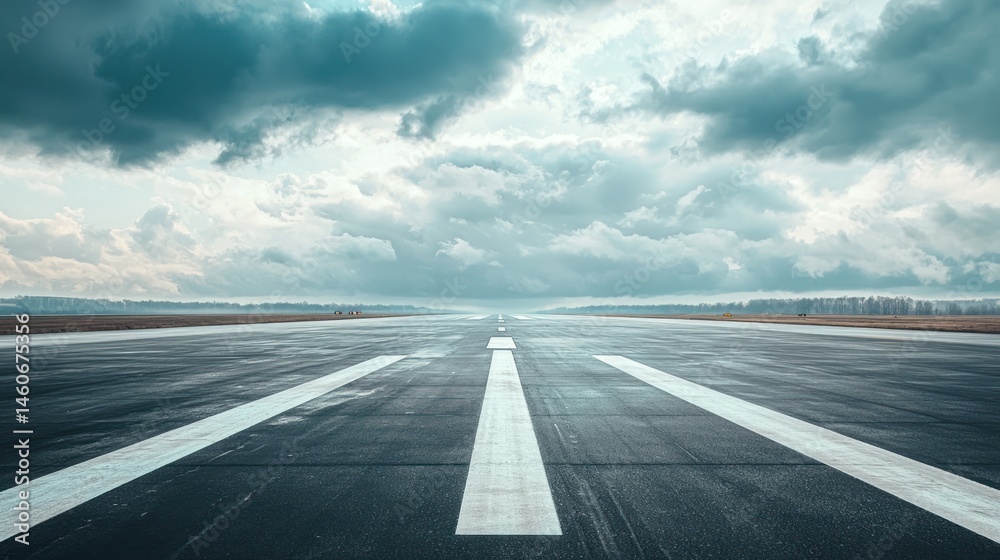 Fototapeta premium A runway with a chic, monochromatic color scheme, emphasizing elegance.