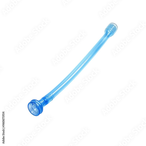 Light Blue Flexible Plastic Tube with Connectors
