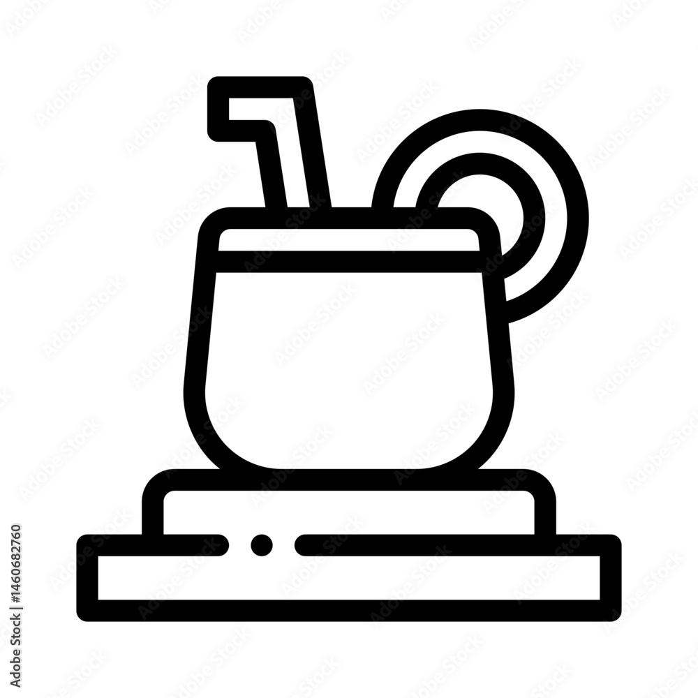 Obraz premium chicha line icon