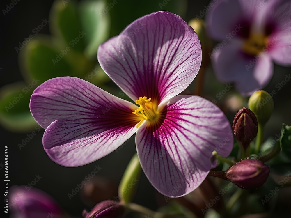 Obraz premium Oxalis tetraphylla Flower: Discover the Lucky Charm, Unique Foliage, and Vibrant Blooms of This Ornamental Plant That Combines Beauty and Symbolism in Gardens and Indoor Spaces