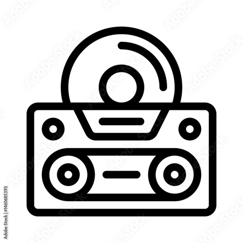 tape drive line icon