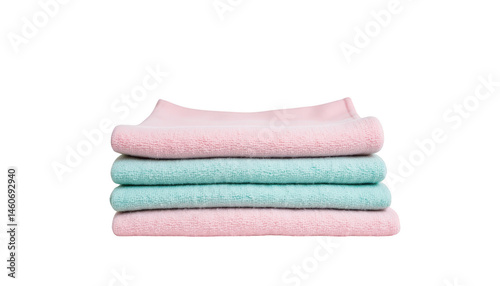 Luxurious stack of three soft towels, a spalike experience at home soft,