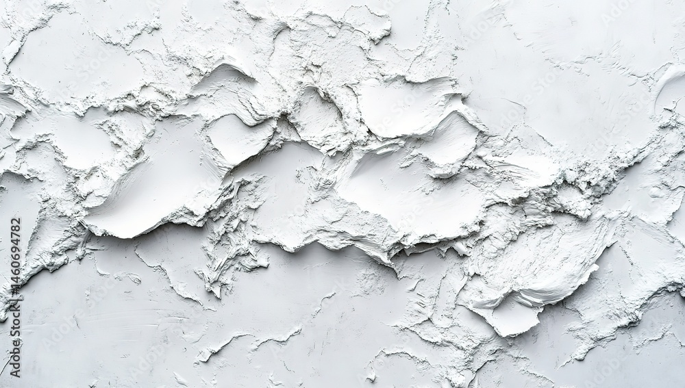 Fototapeta premium Abstract white concrete wall texture background, top view. Simple gray grunge floor or wallpaper backdrop for design and decoration of the interior in a minimalist style. Minimalist concept.