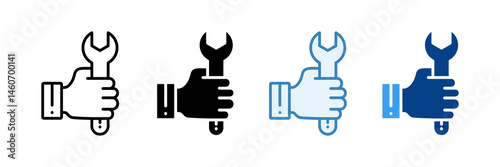 Repair  Icon Set Multiple Style Collection