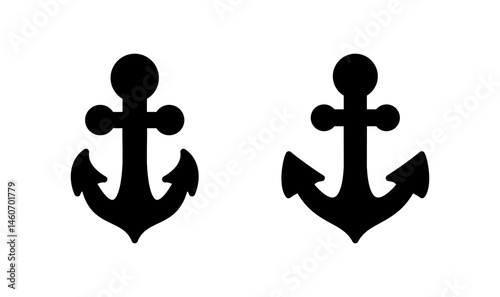 Anchor icon logo design. Anchor sign and symbol. Anchor marine icon.