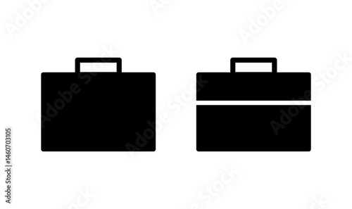 Briefcase icon logo design. suitcase sign and symbol. luggage symbol.
