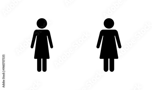 Female icon logo design. woman sign and symbol