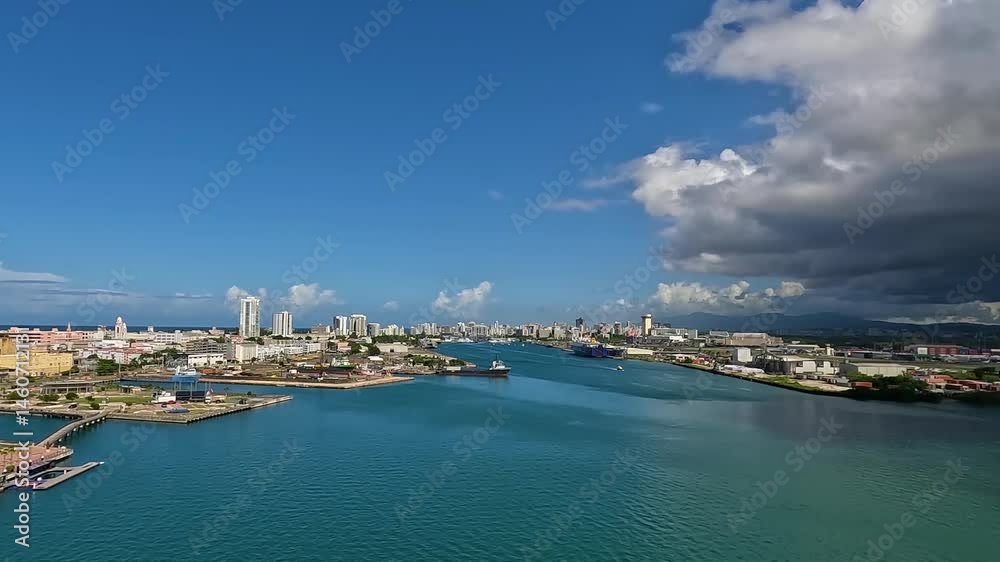 Clouds gathering over the port of San Juan, Puerto Rico. Clouds gathering over the port of San Juan, Puerto Rico.