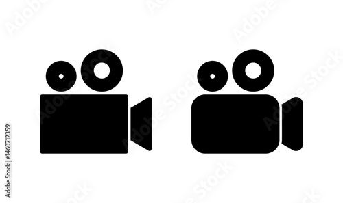 Video icon logo design. video camera sign and symbol. movie sign. cinema