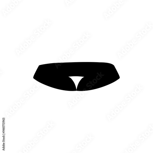 Men's shirt collar icon. Formal male dress code for menswear store
